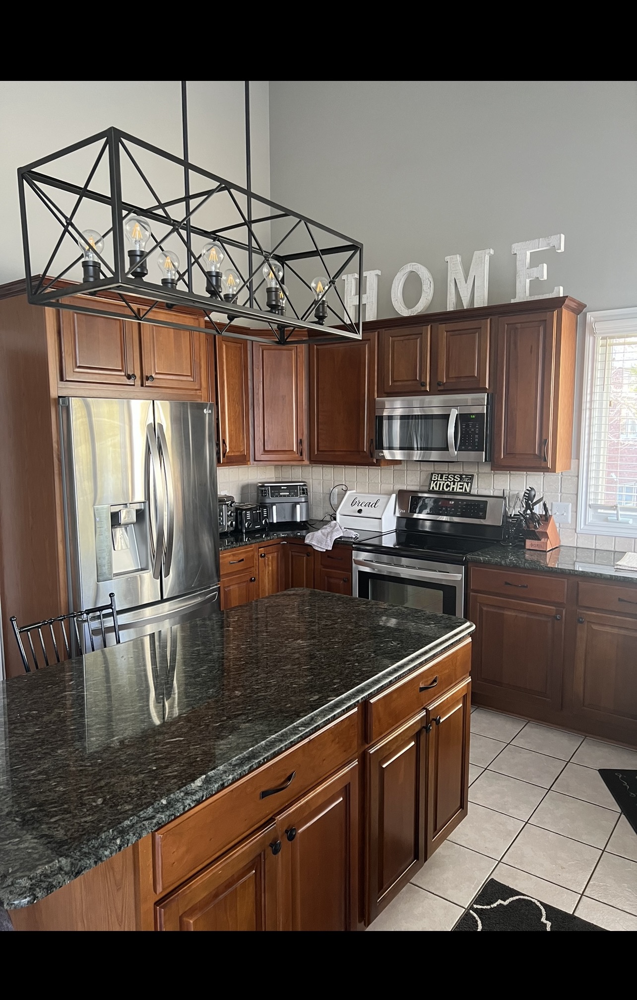 Cabinet before refinishing